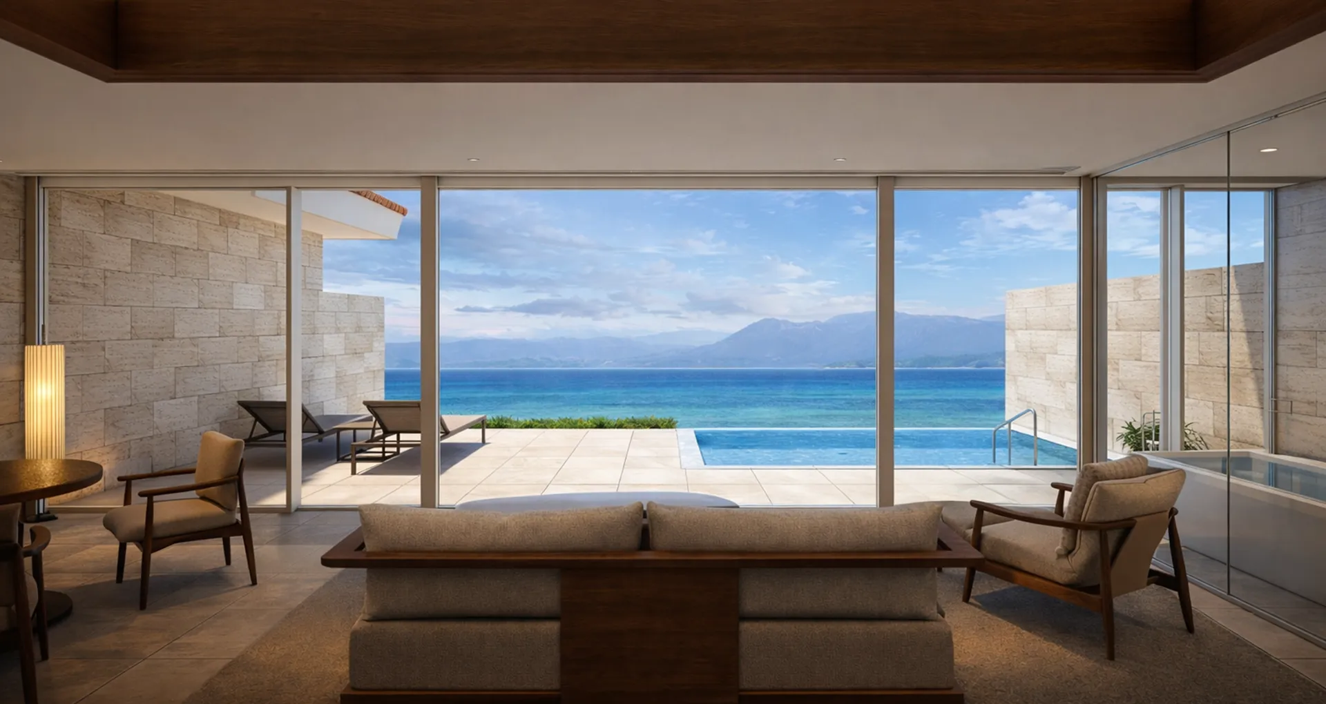 ヴィラ 内観 昼